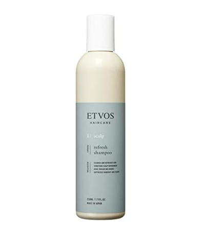 ETVOS Refreshing Shampoo, 8.1 fl oz (230 ml), Refreshing, Non-Silicone, Amino Acids, Scalp Smell, Sticky Included, Scalp Care (Unisex, Unisex)
