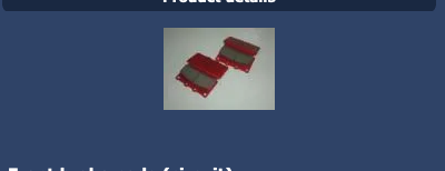 Viper  C34 Laurel  Front brake pads (circuit)