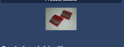 Viper  C34 Laurel  Rear brake pads (circuit)