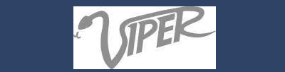 Viper  Sticker White 18.5cm x 8cm