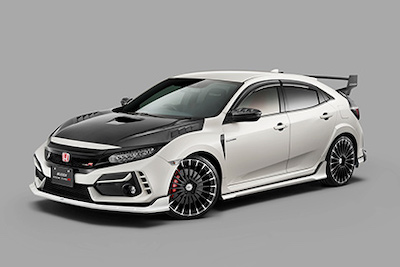 MUGEN Civic Type-R FK8 3-piece set of front under spoiler / side garnish / rear under spoiler