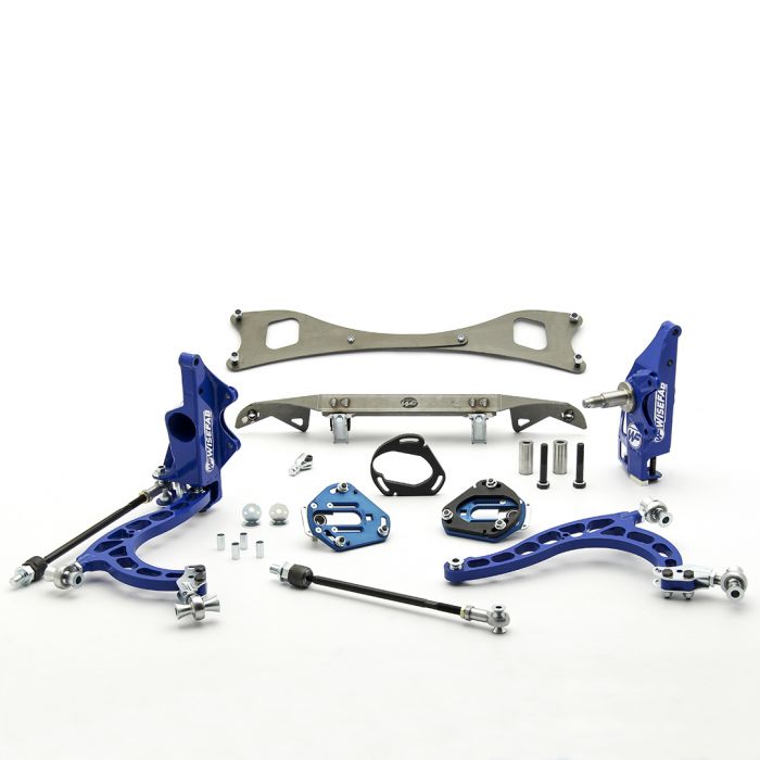 Wisefab - Nissan S13 Front V2 Drift Angle Lock Kit with Rack Relocation