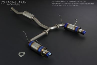 J'S RACING S2000 R304 SUS Exhaust Dual