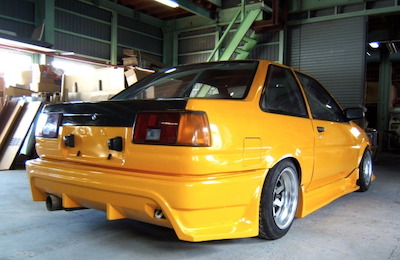 J-Blood Spec-R AE86 Levin rear bumper spoiler FRP (Late term)