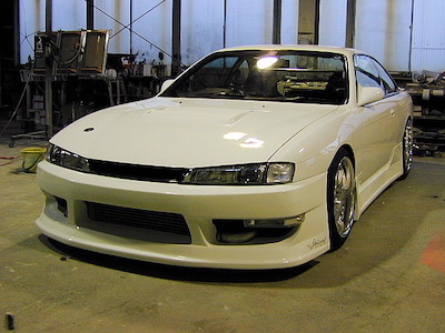 J-Blood S14 Silvia Front Bumper Spoiler soft FRP (late)