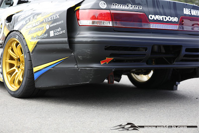 WELD JZX100 Mark II Wide body KIT Rear bumper under panel (left and right)