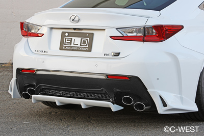 C-West Lexus [ELD] RCF USC10 Rear Diffuser & Rear Underfin