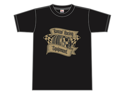 Banzai Racing T-shirt (Black/BR01BK)