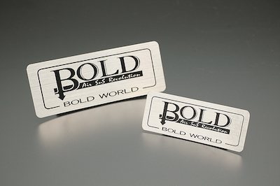 BOLD WORLD Original sticker (hairline) 90×30(mm)