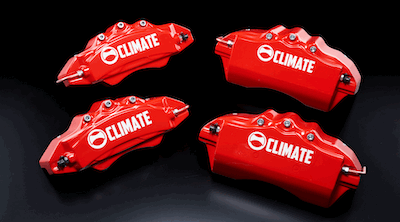 Climate Caliper Cover Black / Red