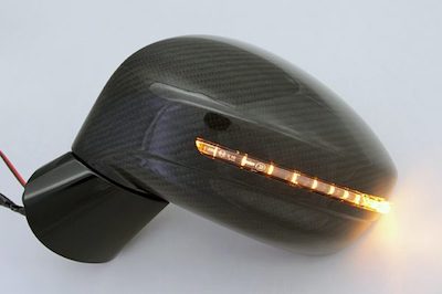 Top Secret R35 Carbon LED Mirror