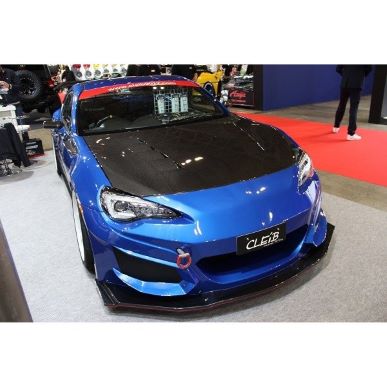 CLEIB 86 / BRZ Circuit Spec Front Bumper Lip + Side Grill Carbon