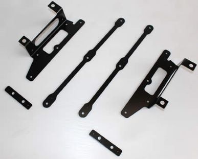 Garage Yoshida BNR34 Diffuser Brackets (6 points) Powder coat finish