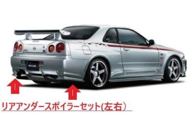 Nismo Rear Under Spoiler set For BNR34