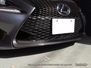 GRAZIO REAL CARBON SPINDLE LOWER GARNISH FOR LEXUS RCF