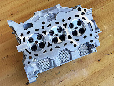 Top Fuel S660 Combustion chamber processed cylinder head