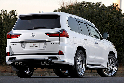 ELFORD LEXUS LX570 (2015.08-) Left and right 4 muffler & carbon panel kit