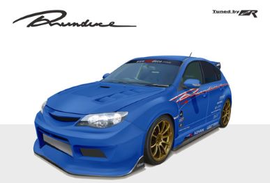 Original Runduce Impreza GRB Front Bumper Spoiler