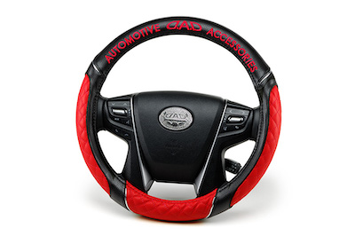 D.A.D ROYAL STEERING COVER type QUILTING RED