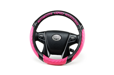D.A.D Royal Steering Cover Type Quilted Pink