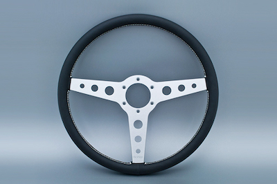 MONZA Steering Wheel Leather Black