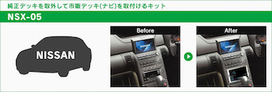 Beat Sonic Navigation replacement kit Nissan general-purpose [car with navigation] NSX-05