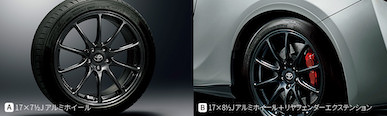 GR Aluminum Wheels (Forged Lightweight RAYS) & Brake Set