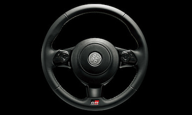 Toyota GR Small-Diameter Genuine Leather-Wrapped 3-Spoke Steering Wheel