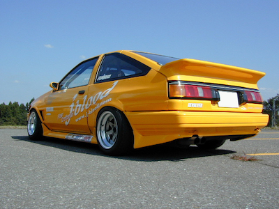 J-Blood AE86 Levin rear under spoiler FRP (late) (left and right set)