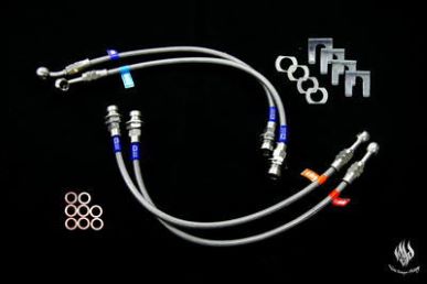 WELD Stainless Mesh Brake Line Rear Hose Kit