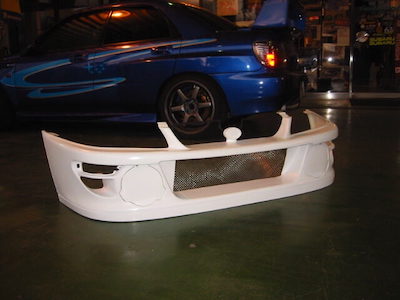 L'aunSport [Repair parts/single item] '98 type wide front bumper Common to all wide body kits for GC8