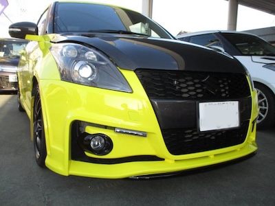 L'aunSport JWRC CUSTOM EURO RACER'S FRONT BUMPER SWIFT SPORT ZC32S ALL FRP