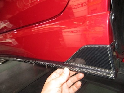 L'aunSport JWRC CUSTOM EURO RACER'S CARBON SIDE UNDER SPOILER TYPE 2 FOR SUZUKI SWIFT ZC32S