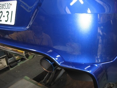 L'aunSport JWRC CUSTOM EURO RACER'S REAR HALF AIR DAM DIFFUSER FOR SUZUKI SWIFT ZC32S FRP