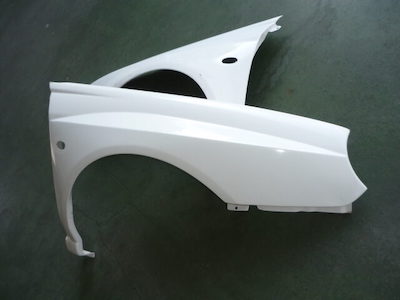 L'aunSport 02 Type Front Blister Fender FRP Paint Included Impreza Round GD