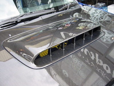 L'aunSport 06 type WR bonnet intercooler hood GD hawk eyes made of carbon