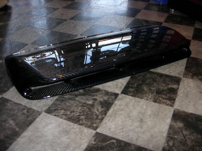 L'aunSport 03/'04 type Intercooler hood for WR bonnet, GD/GG watery eyes, etc. Made of carbon