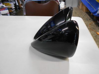 L'aunSport Gr-A type aero mirror FRP black gel (GC8/GF8 type) unpainted