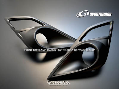 GRAZIO Sport Design Front turn lamp garnish For Toyota 86