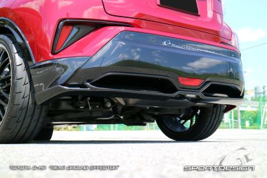 GRAZIO TOYOTA C-HR SPORTDESIGN REAR GROUND EFFECTOR