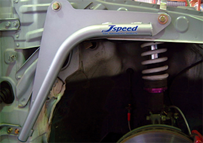 J Speed Lancer EVO. 7~9 super rigid panel type Strut Side Tower Bar
