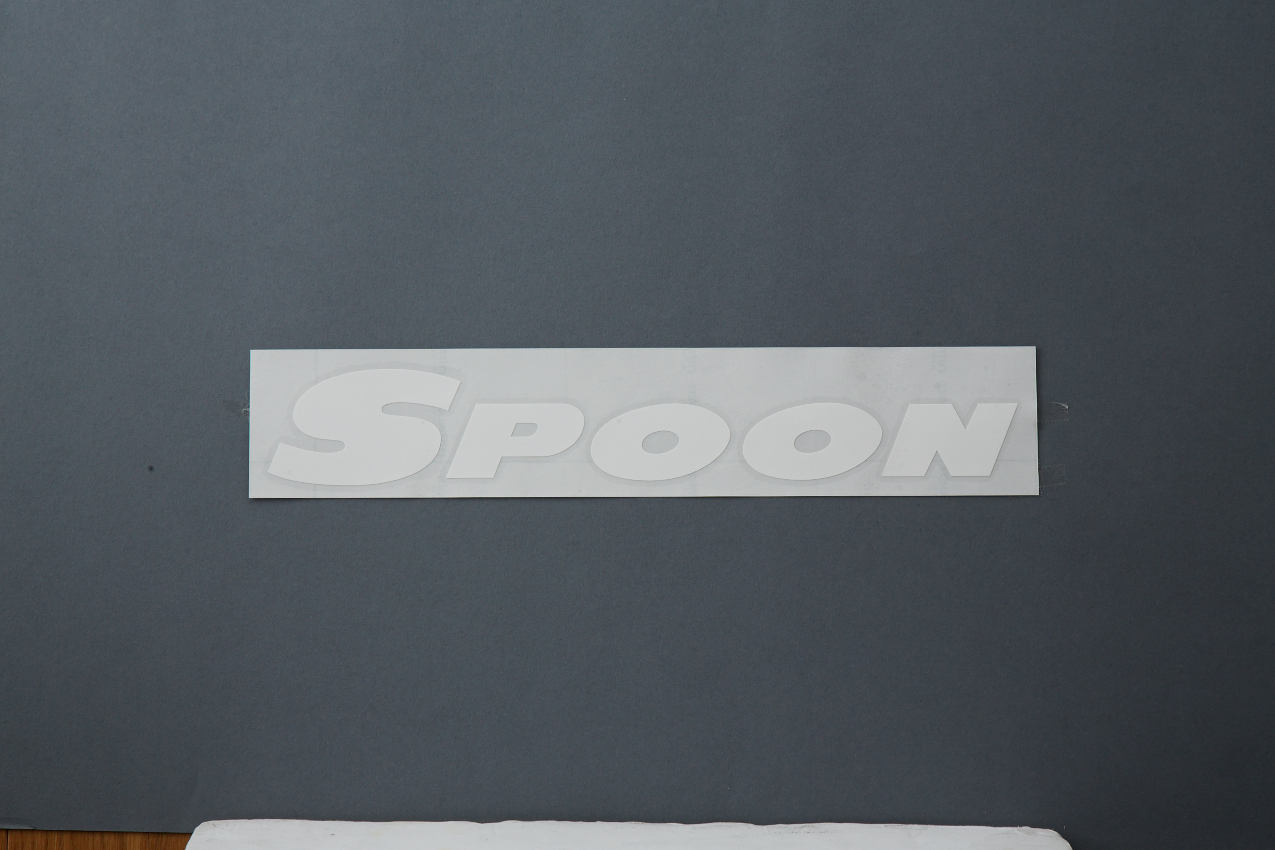 SPOON TEAM DIECUT STICKER WHITE