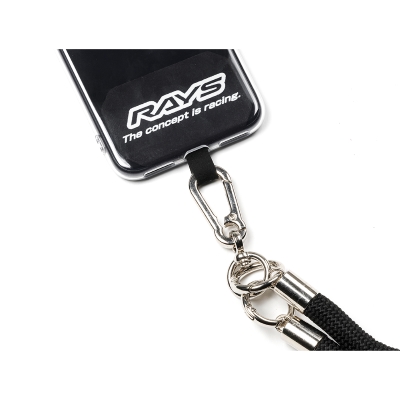 RAYS OFFICIAL PHONE STRAP 24S BK